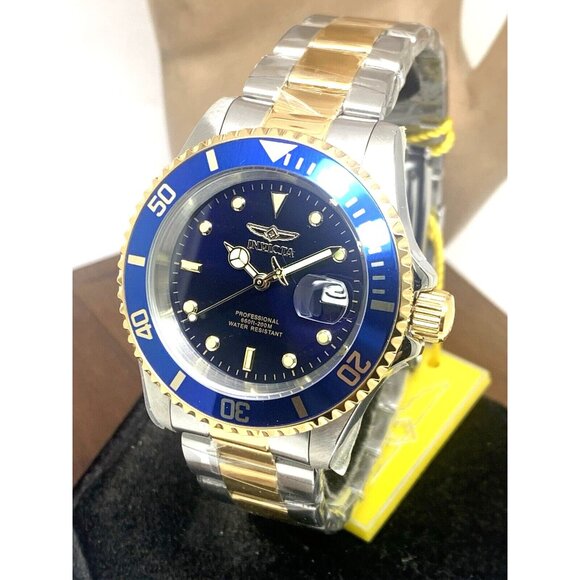 Invicta Men's Watch 26972 Pro Diver Blue Dial 2-Tone Stainless Steel Quartz 40mm - Picture 1 of 14